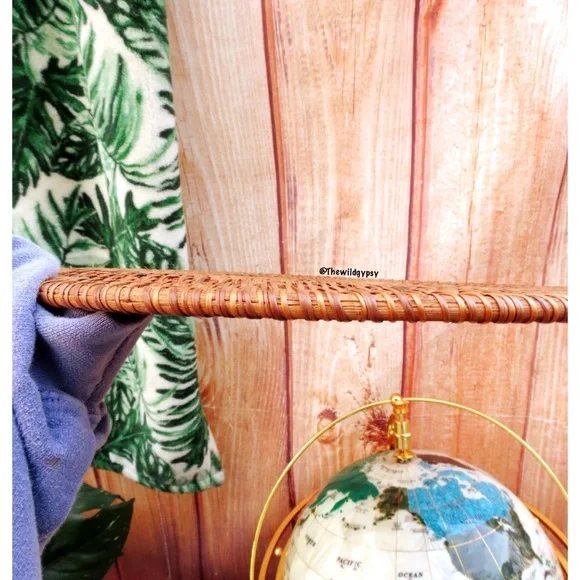 Bohemian large heavy wicker rattan placemat set ✨ - Picture 4 of 5